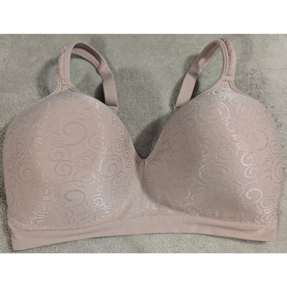 BUNDLE ONLY Bali 3463 Comfort Revolution Bra Wireless 38DD 38 DD Beige Padded - Picture 1 of 4